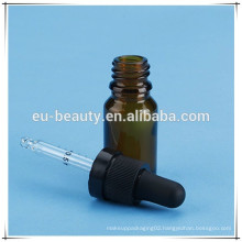 Euro amber glass bottle with scale glass pipette